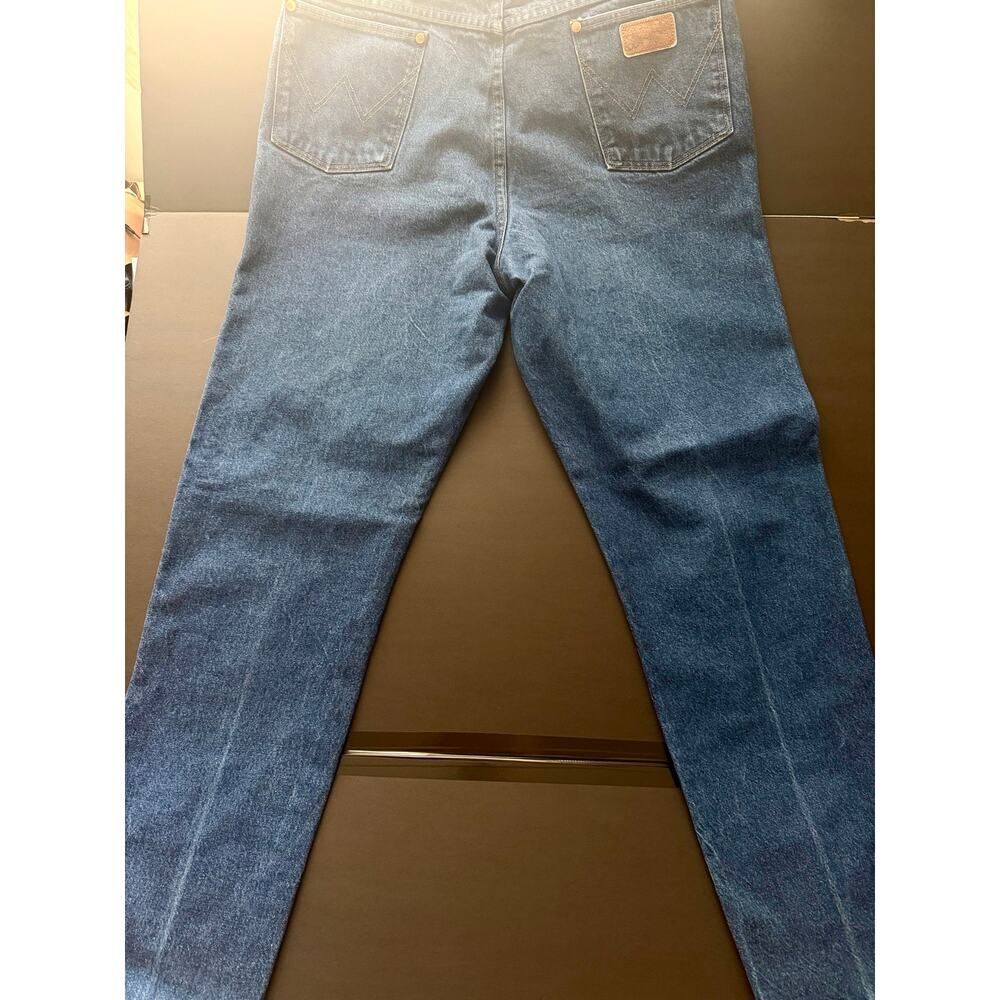 Wrangler 31MWZDN Cowboy Cut Jeans 38x34 Rigid Indigo Blue 100% Cotton - Picture 8 of 9
